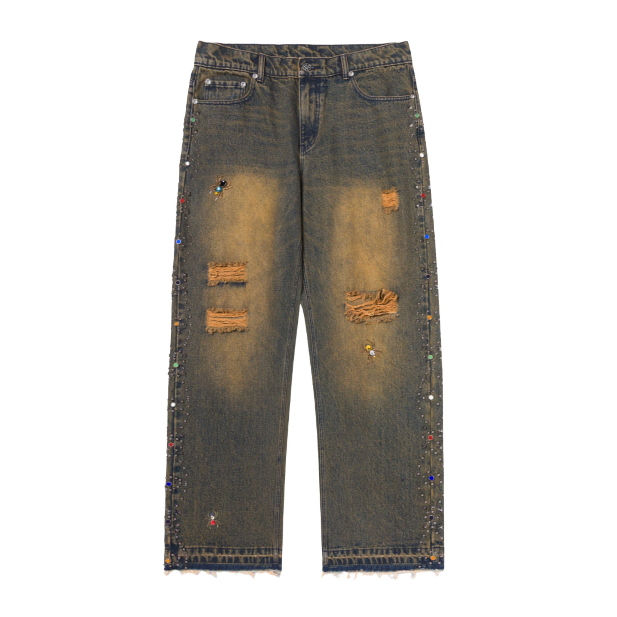 Ryoko Rain Vintage Washed Stutted Jeans - Rusty - RYO-FA26-30