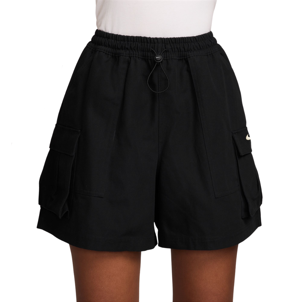 Women's Nike Mid-Rise Loose 5" Cargo Shorts -Black -HV2618-010