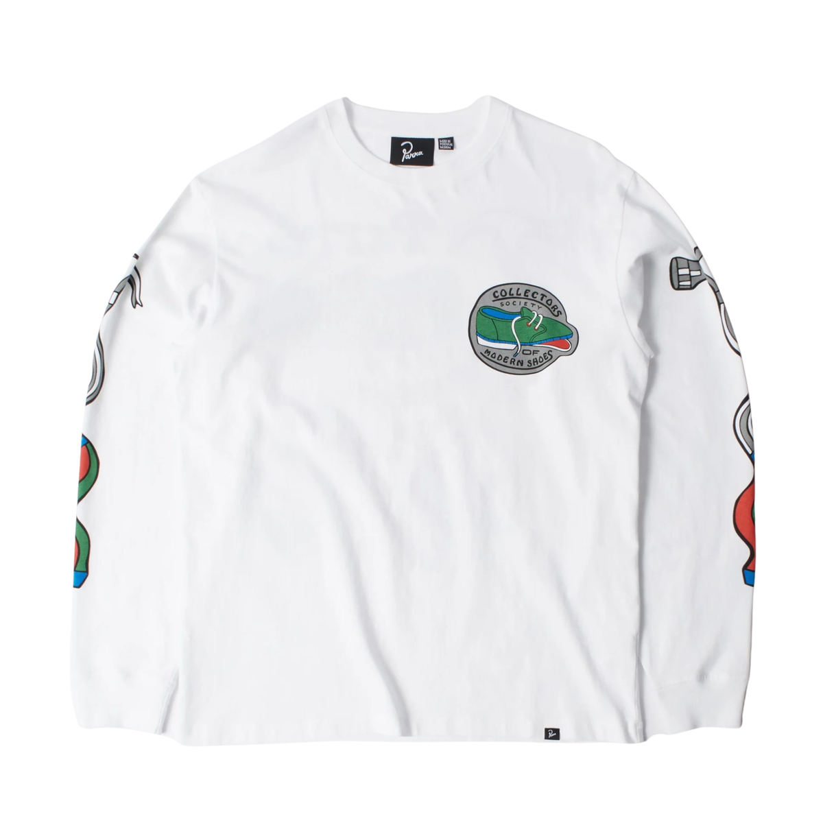Parra Bike Hammer Long Sleeve T-Shirt - White - 56320