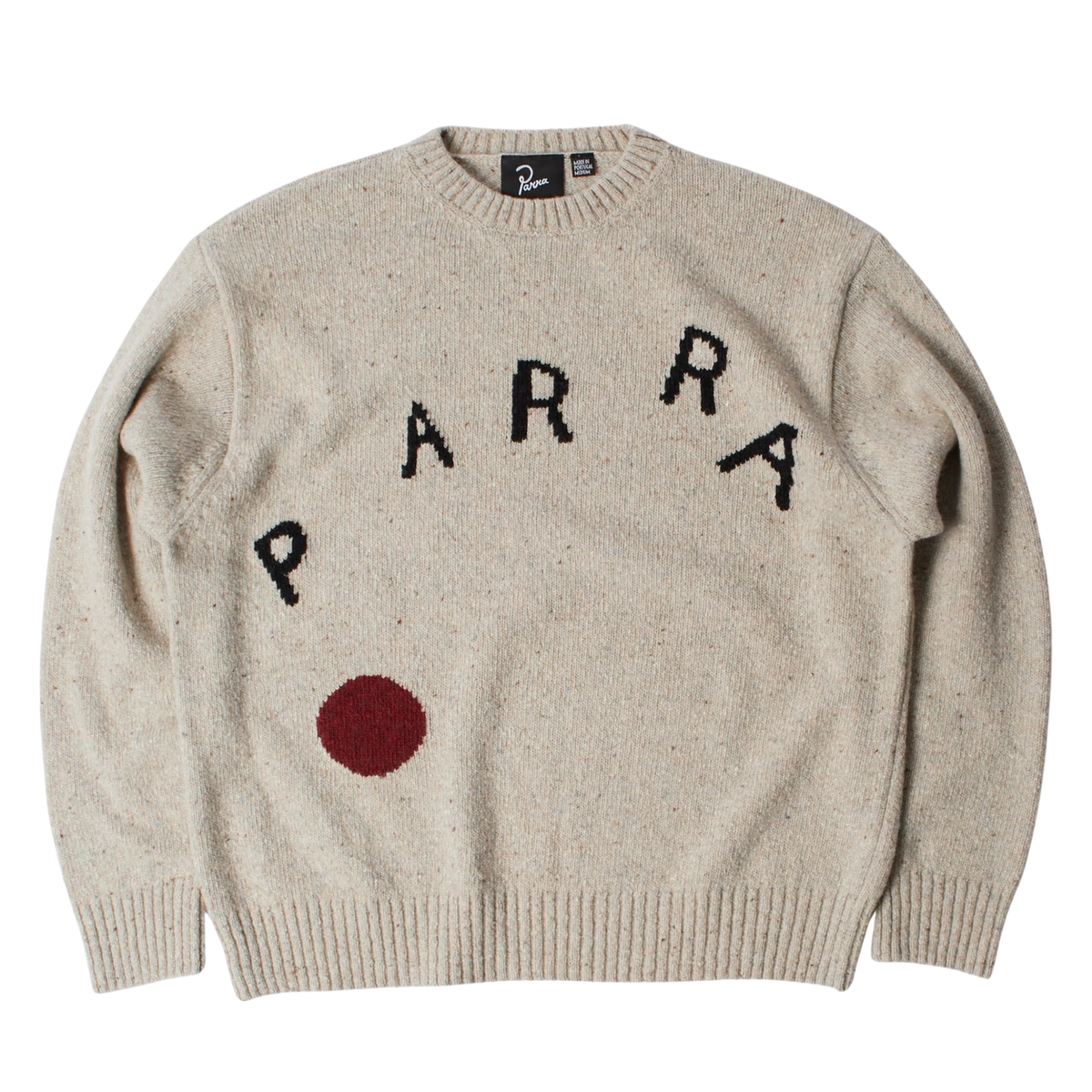 Parra Red Dot Knitted Pullover-Grey - 56470