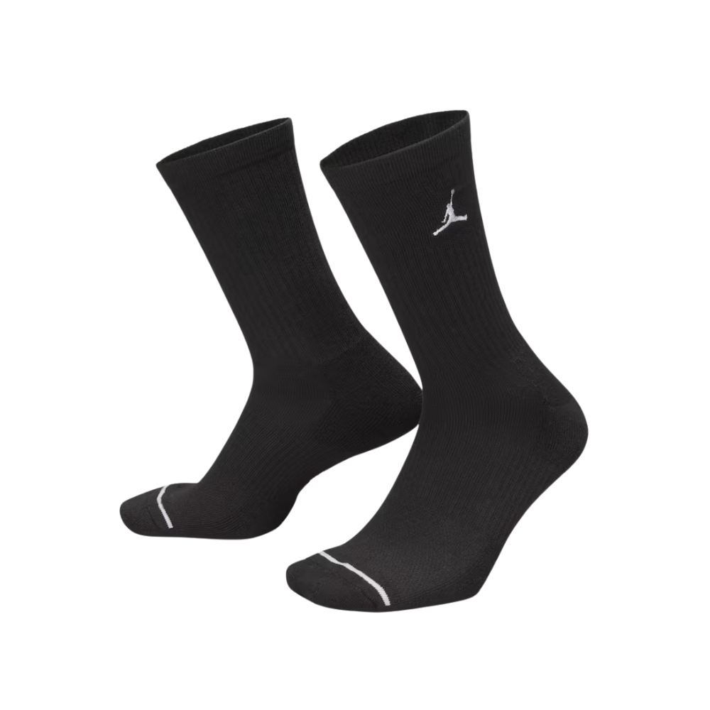 Jordan Everyday Cushioned Crew Socks (6 Pairs) -Black -HV6228-010