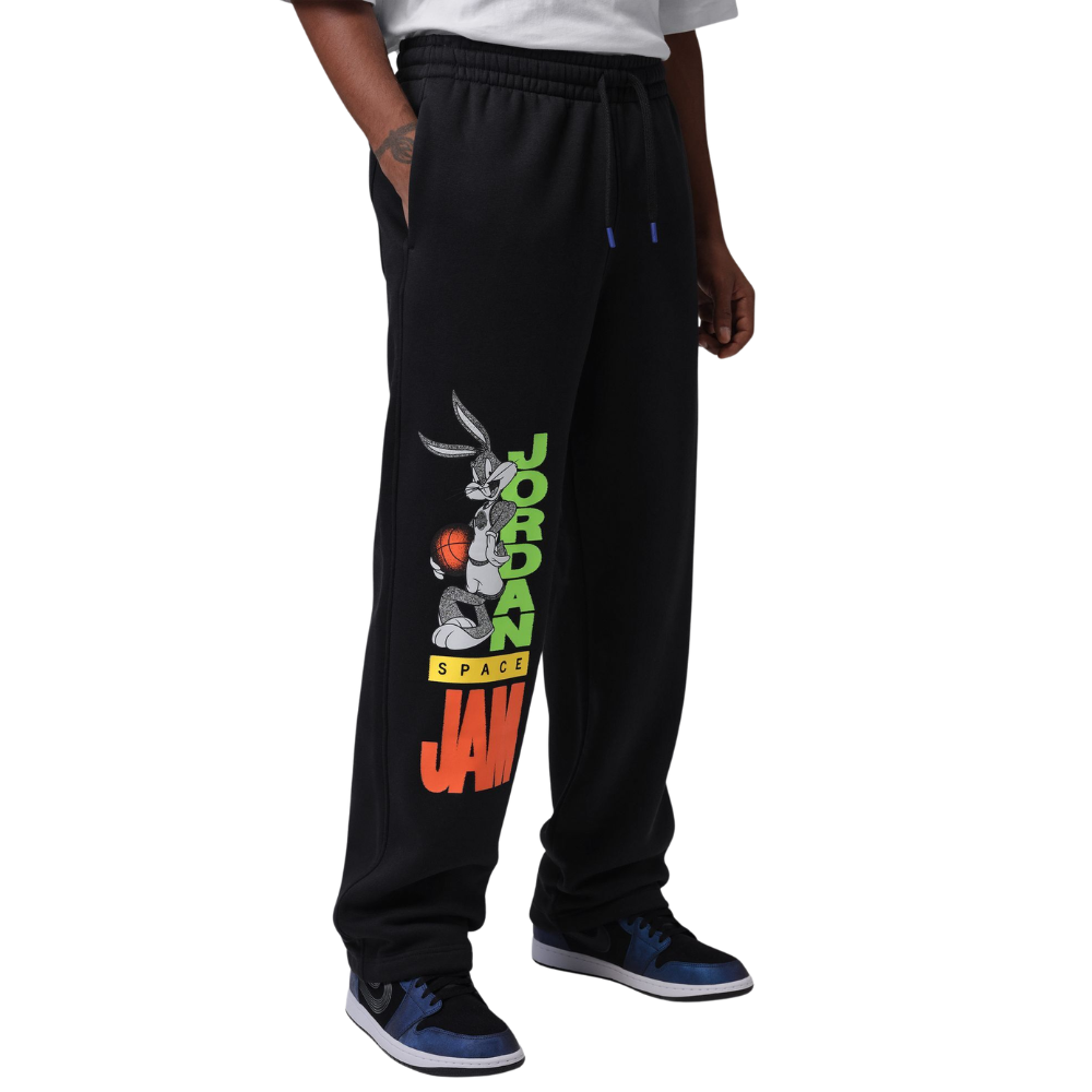 Jordan Brooklyn Space Jam Fleece Cuffed Pants-Black- IX3100-010