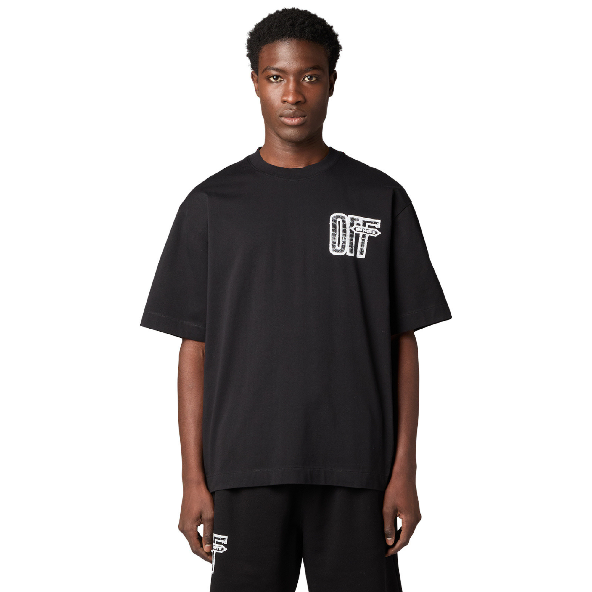 Off-White ™ Motion Arrow Skate S/S Tee-Black - 44MAA120F26J00Y001