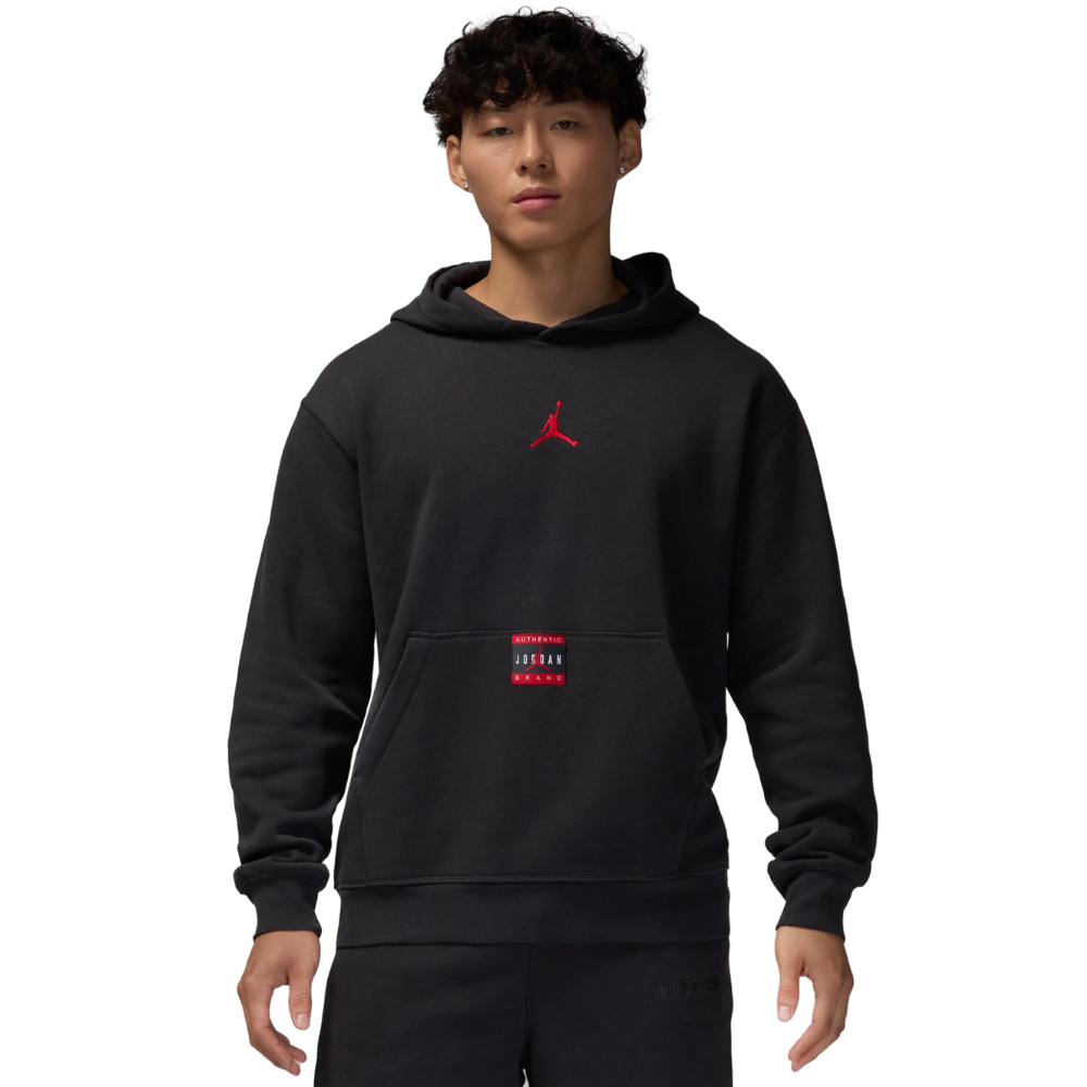 Jordan Brooklyn Fleece Hoodie - Blk/Red -HQ2665-045