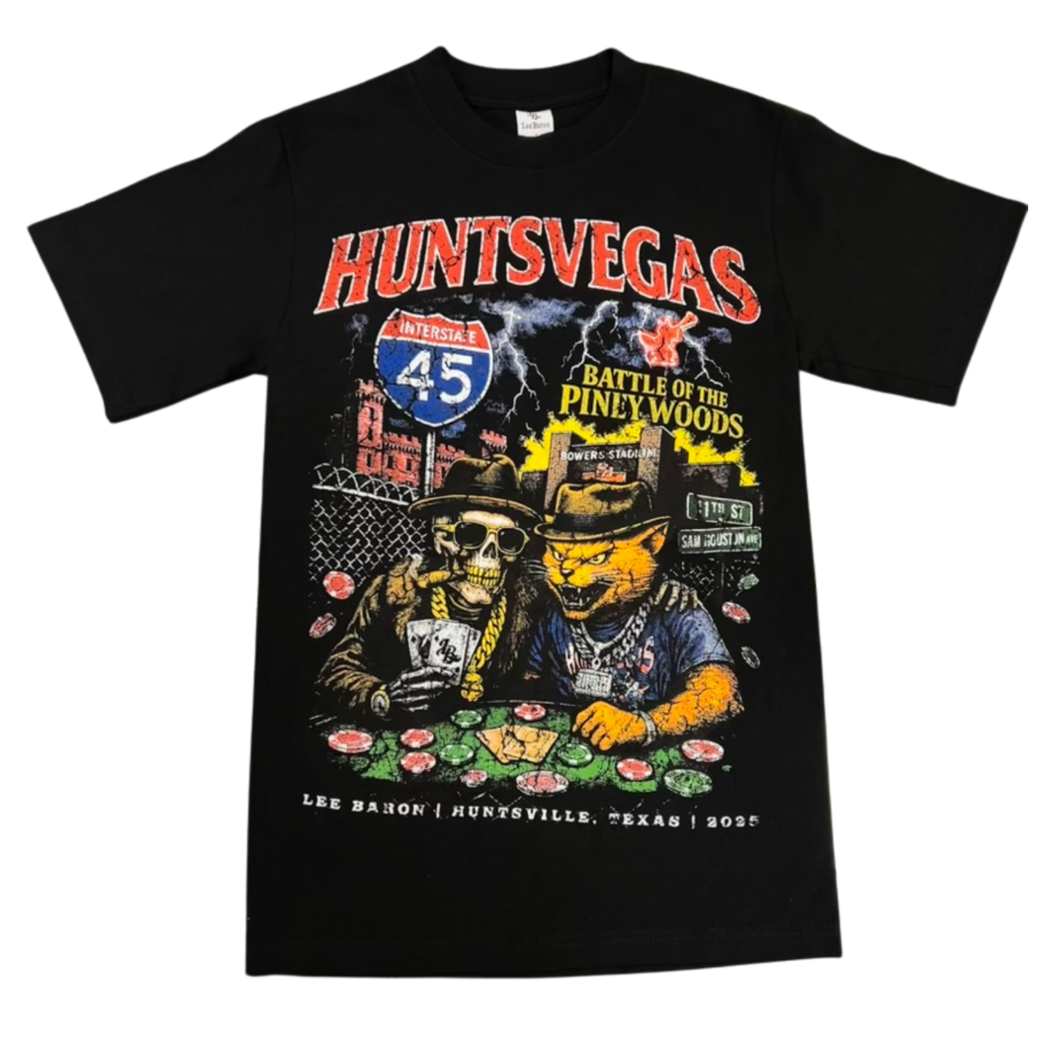 Lee Baron 'HUNTSVEGAS' 4.0 Tee-Black