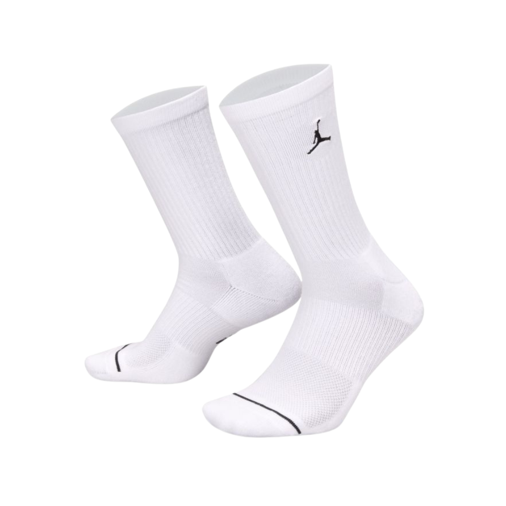 Jordan Everyday Cushioned Crew Socks (6 Pairs)- White- HV6228-100