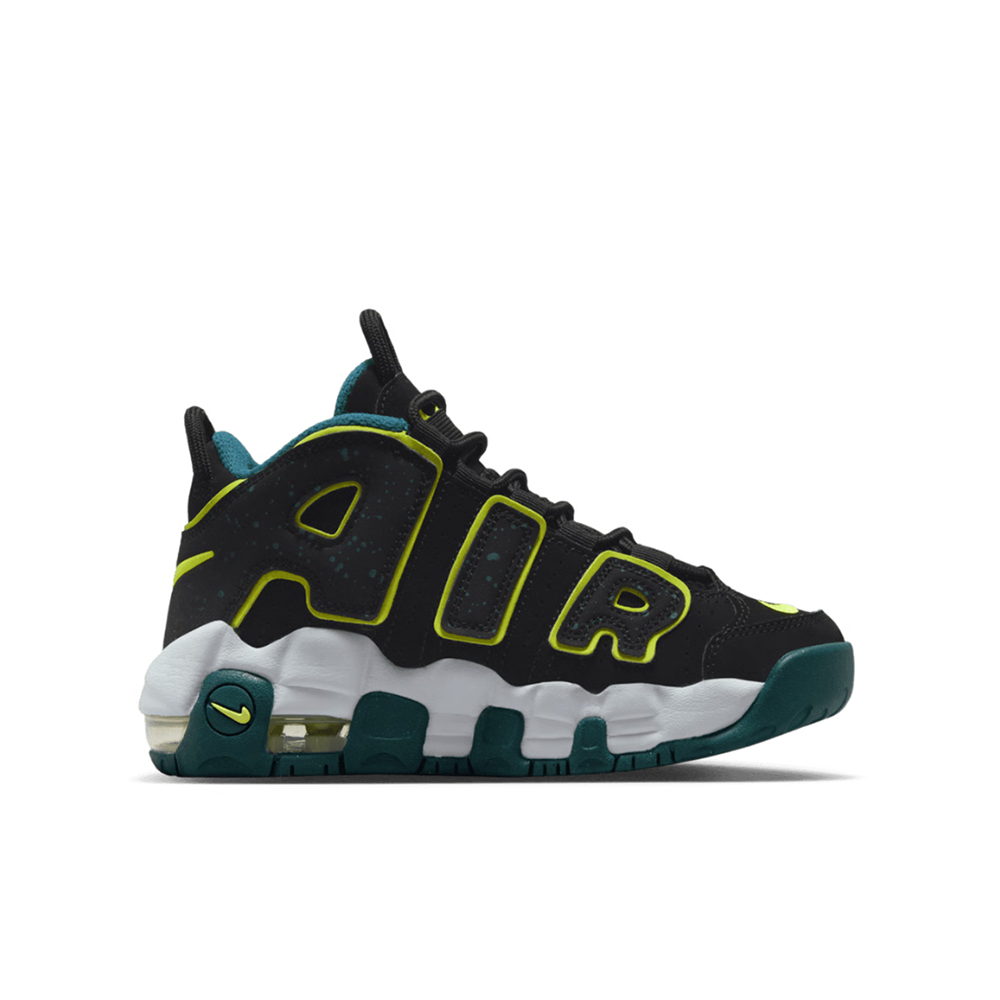 Preschool Nike Air More Uptempo 'Black Geode Teal' - DZ2810-001