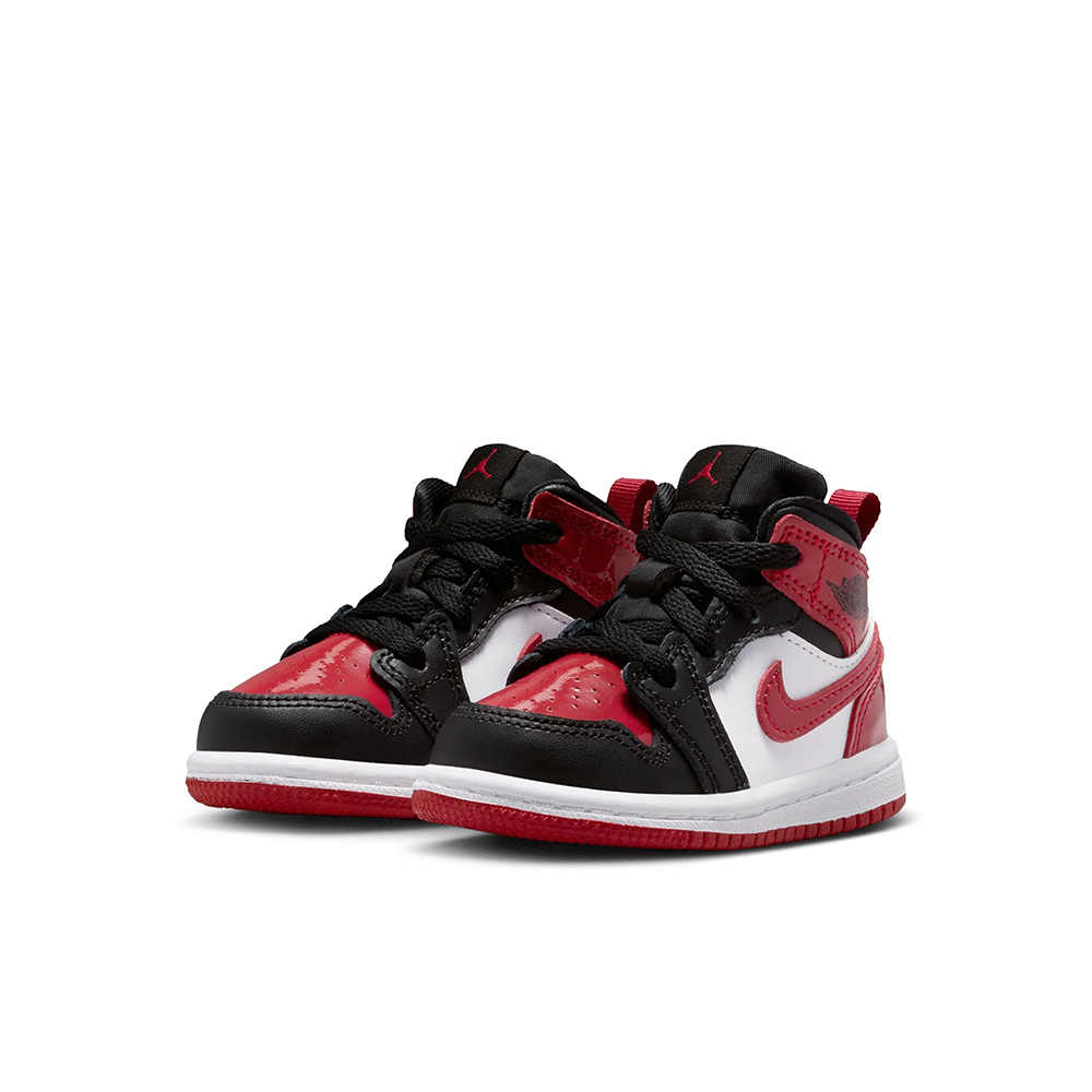 Toddler Jordan 1 Mid SE 'Black/Varsity Red' - HV4729-006