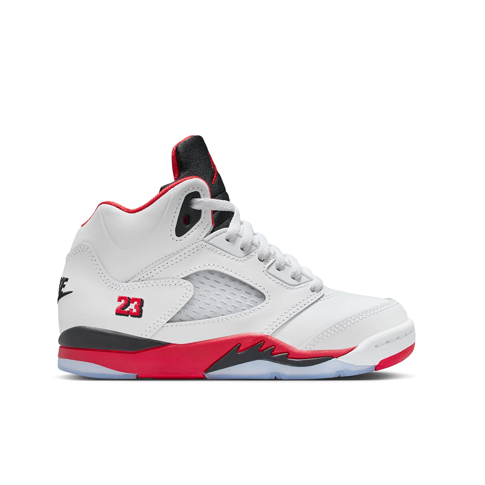 Preschool Jordan 5 Retro OG 'Fire Red Black Tongue' - HQ7979-101