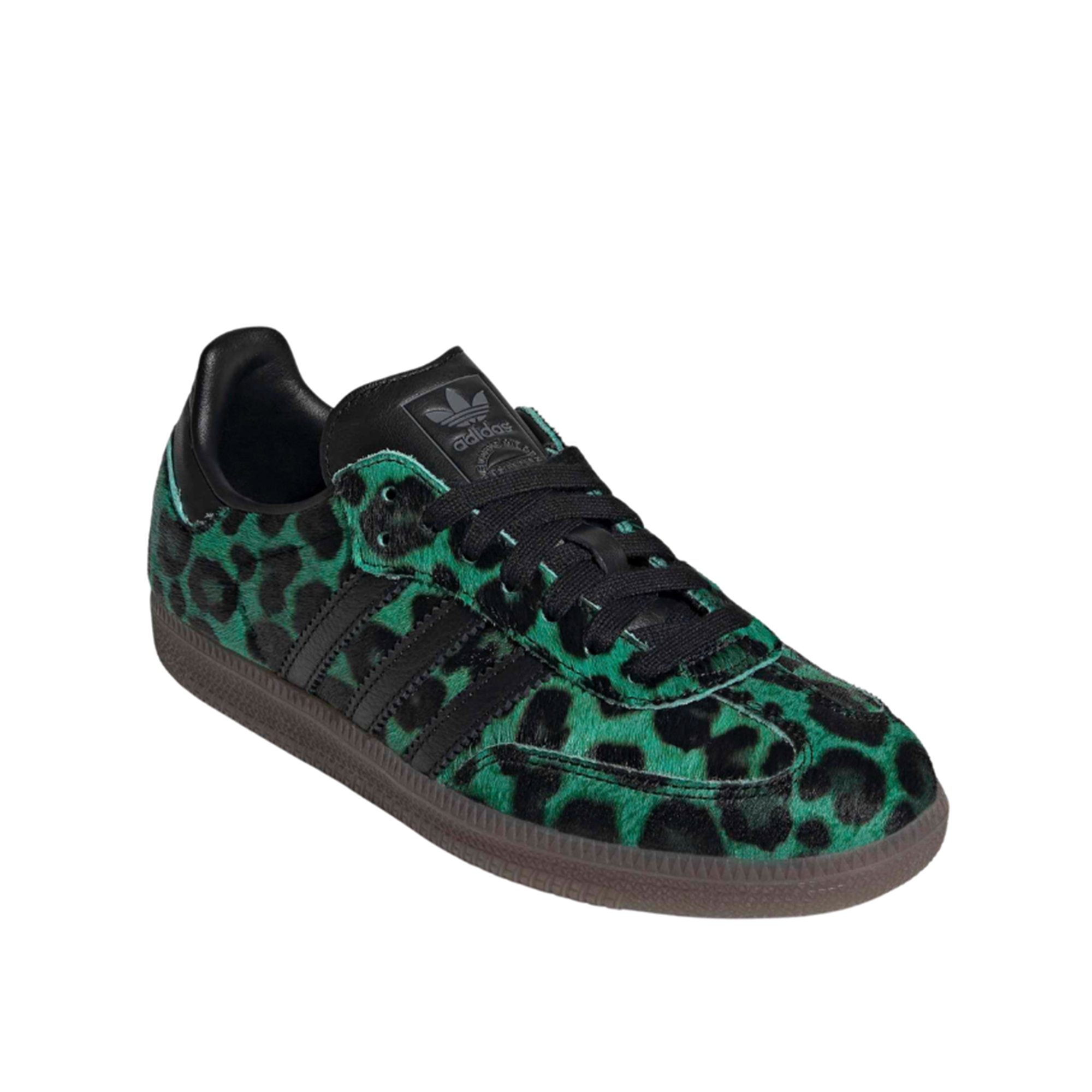 Women's Adidas Samba OG 'Semi Screaming Green Core Black Gold' - HQ9374