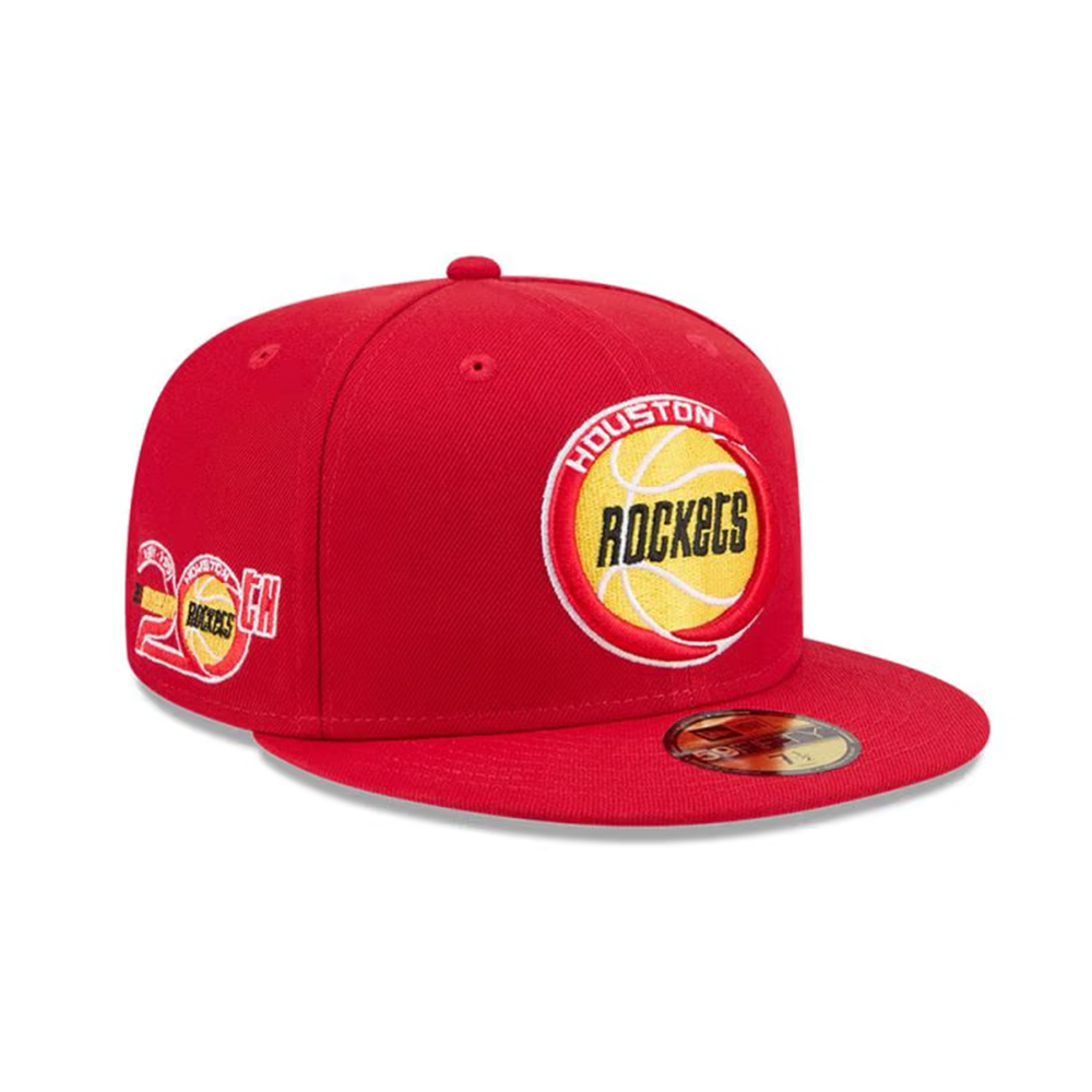 New Era Houston Rockets 59Fifty NBA Fitted Hat 20th Anniversary - Red - 60839787