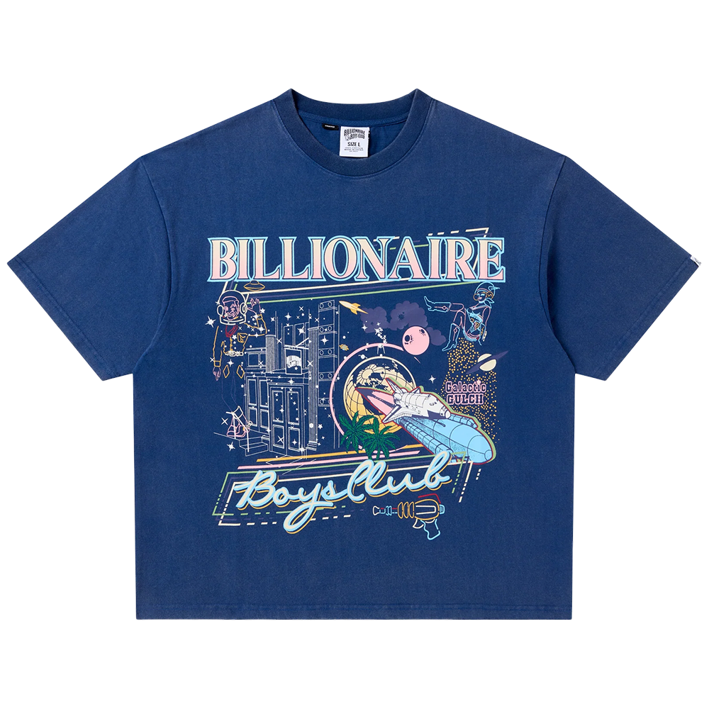 Billionaire Boys Club To The Moon SS Knit (Cropped Fit) - Navy Peony - 851-7306
