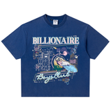 Billionaire Boys Club To The Moon SS Knit (Cropped Fit) - Navy Peony - 851-7306