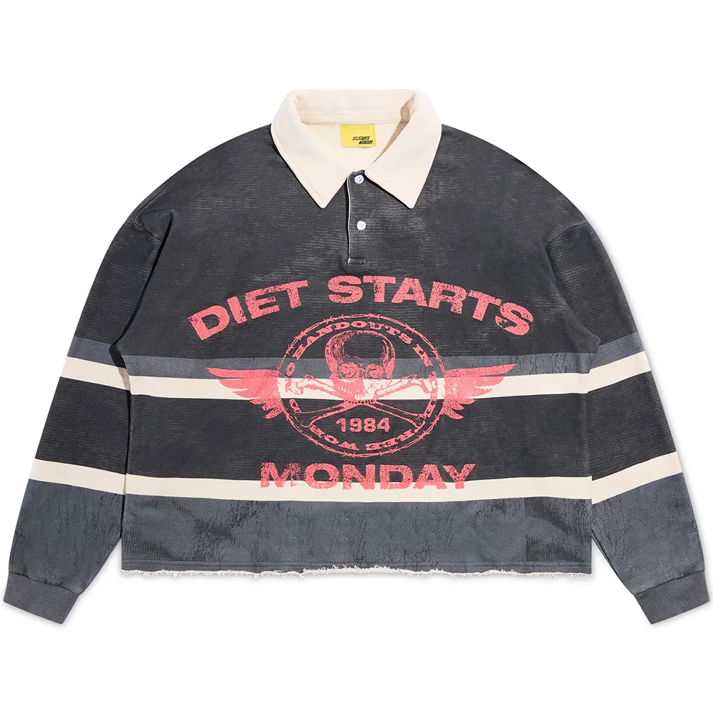 Diet Starts Monday Free World Rugby - Vintage Black/Red - DSM-HOL2501-