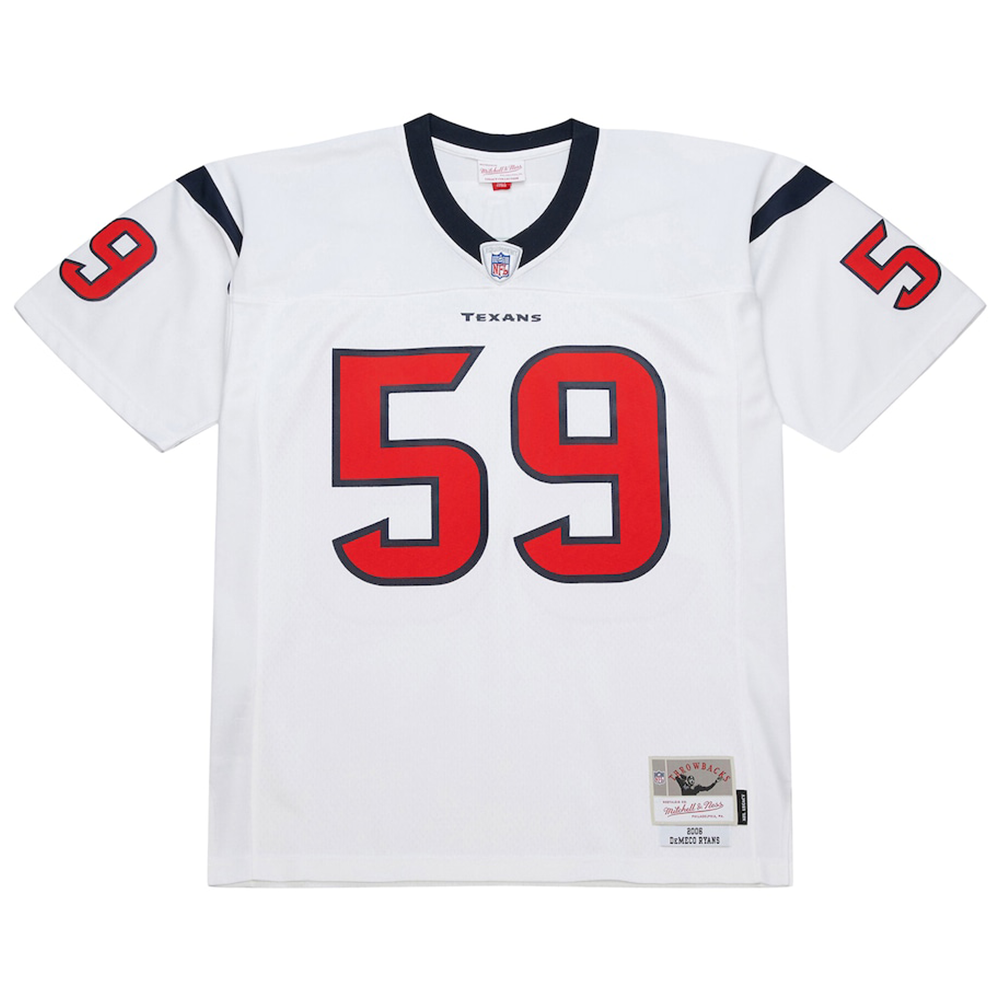 Mitchell & Ness DeMeco Ryans Houston Texans 2006 Jersey-White-JY13310-HTXWHIT