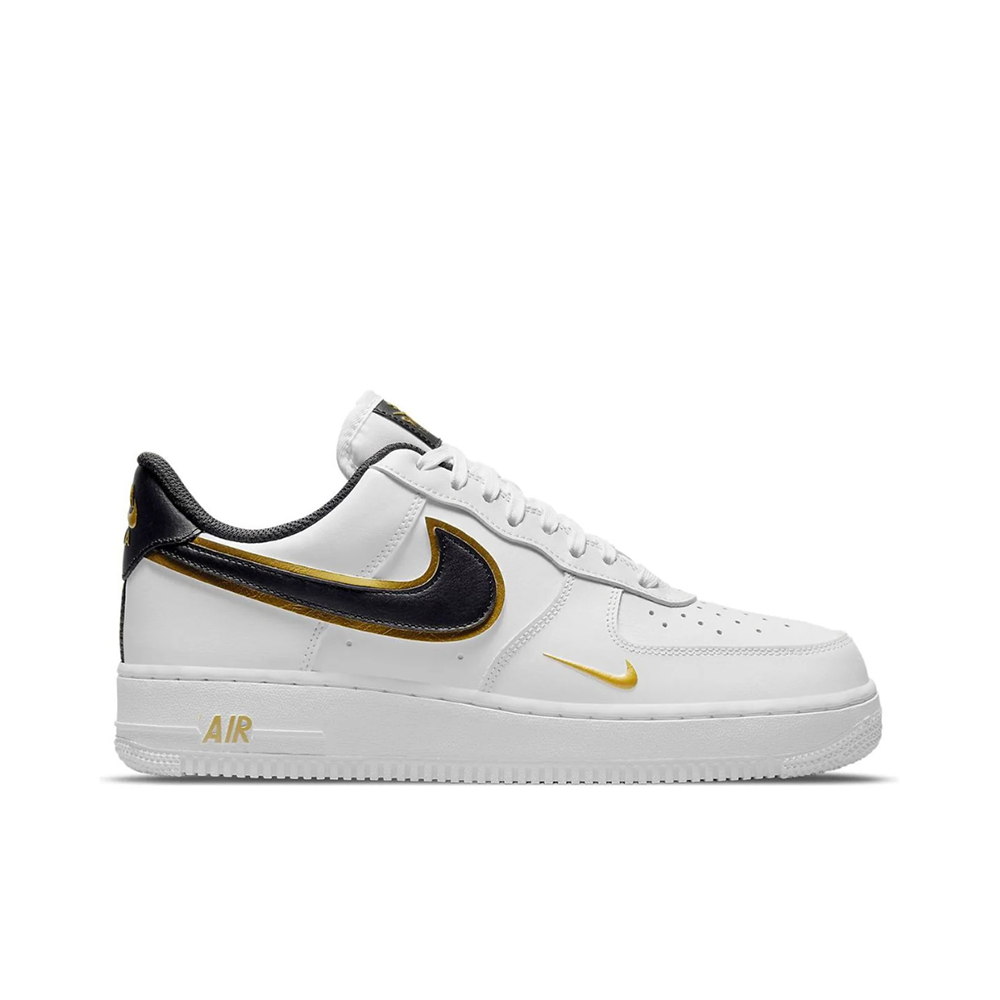 Grade School Nike Air Force 1 Low 'White/Metallic Gold' - DM3322-100