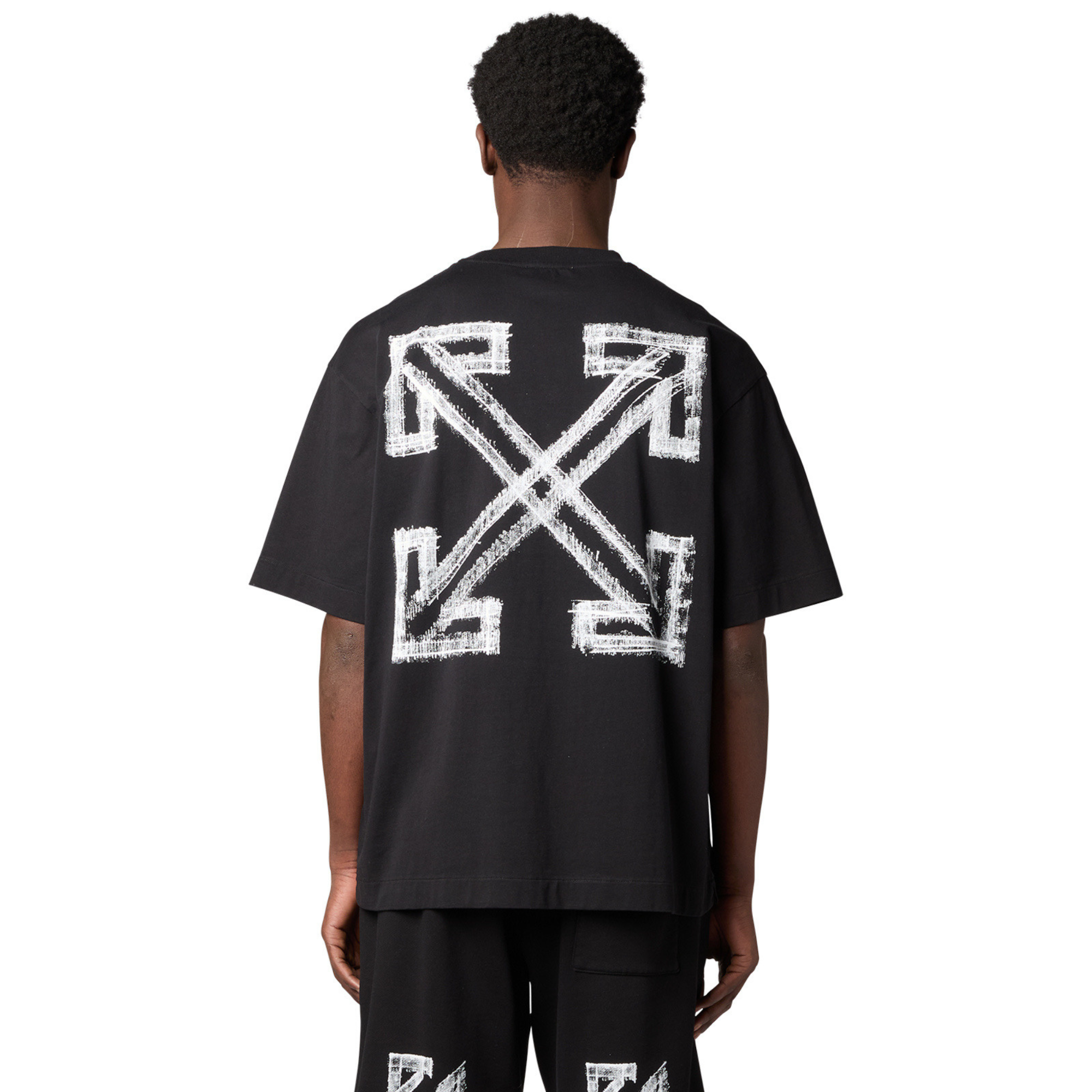 Off-White ™ Motion Arrow Skate S/S Tee-Black - 44MAA120F26J00Y001