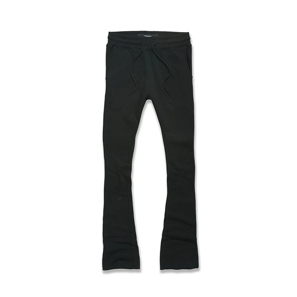 Boys Jordan Craig Uptown Stacked Sweatpants -Black - 8860LB