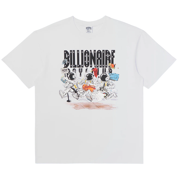 Billionaire Boys Club Now Boarding Ss Tee - White -841-7205