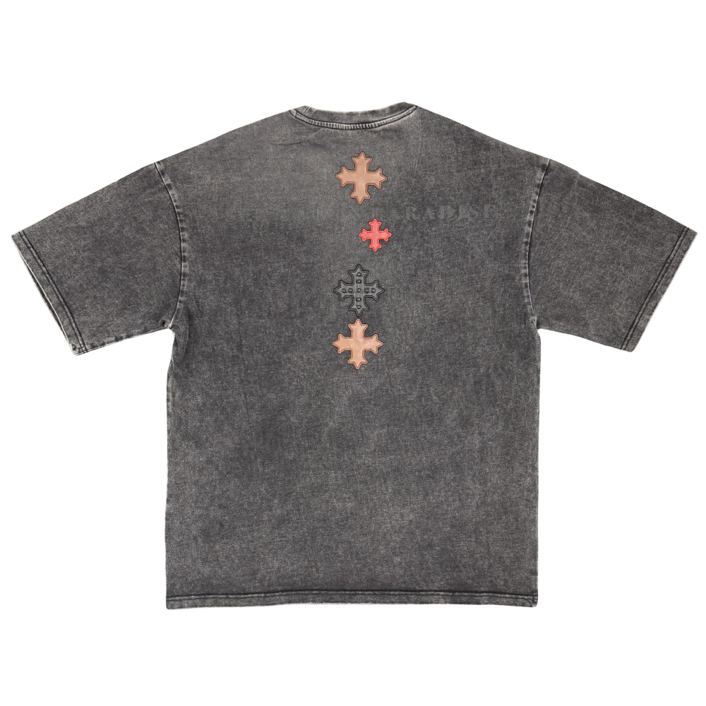 Jordan Craig T-Shirt with Patches-Black Shadow - 9188A
