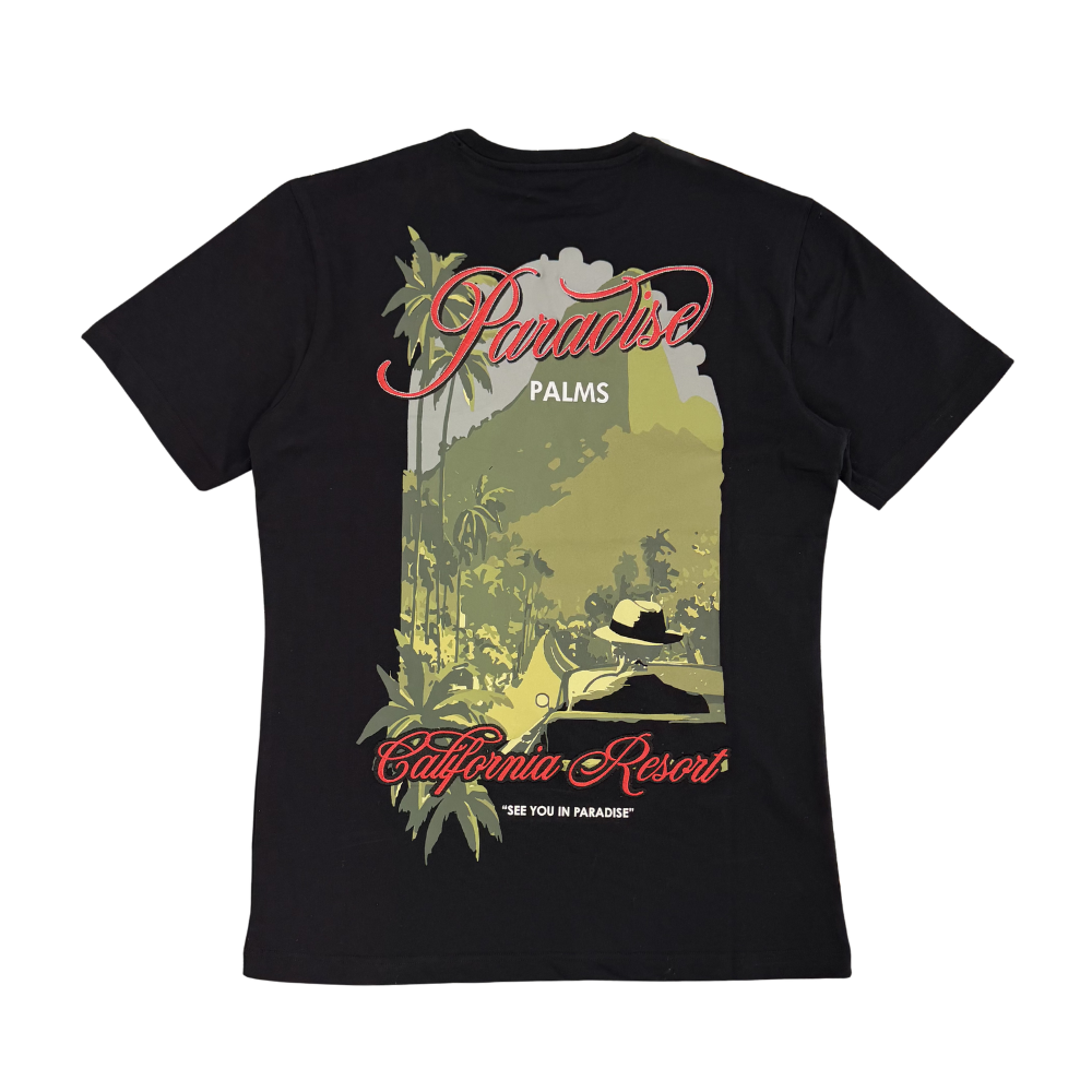 Jordan Craig Paradise Palms T-Shirt-Red Floral-2074A