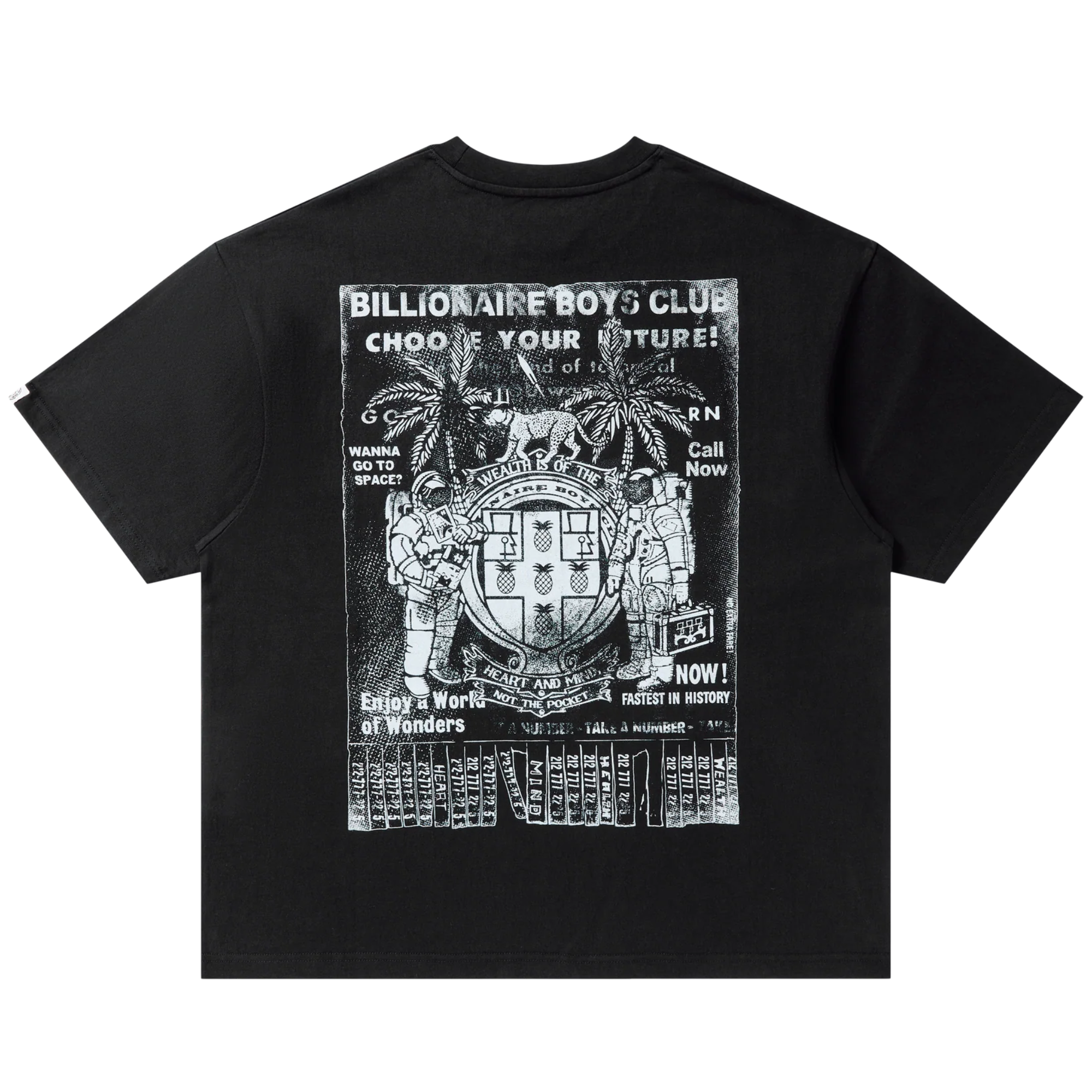 Billionaire Boys Club BB Call Now SS Knit T-Shirt - Black - 861-6305