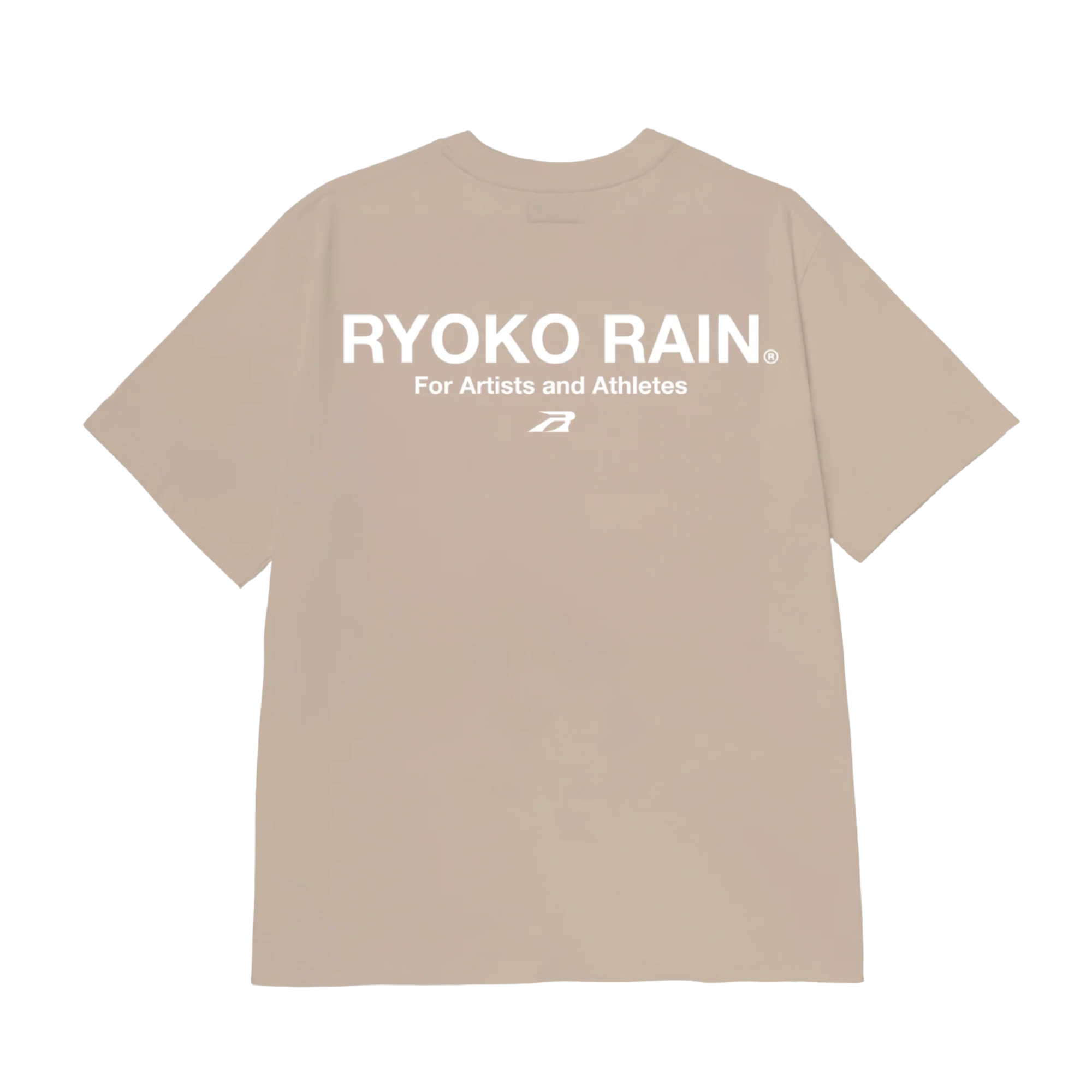 Ryoko Rain Classic Helvetica Tee - Taupe - RYO-FA26-25