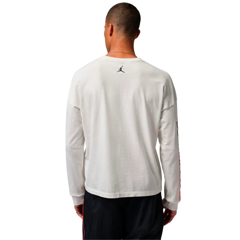 Jordan Black Cat Long Sleeve Tee-Ivory - IO9586-160