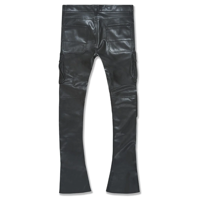 Jordan Craig Ross Stacked Billie Jean Cargo Pants-Black-JRF9379