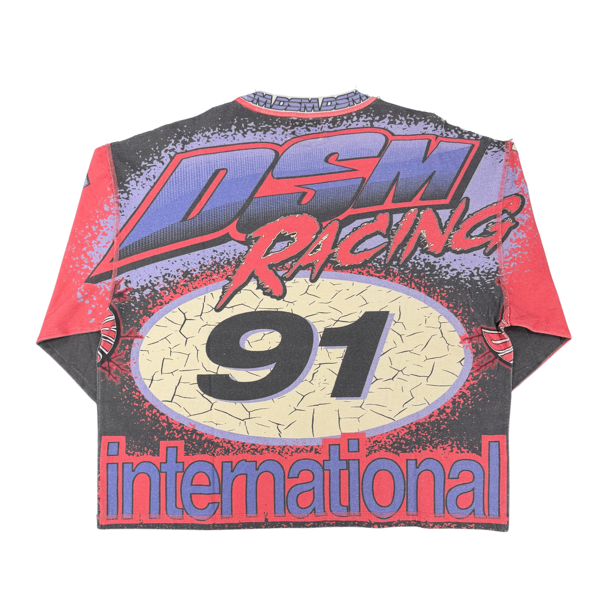 Diet Starts Monday MX Racing Jersey - Black/Red/Purple - DSM-FW26-051