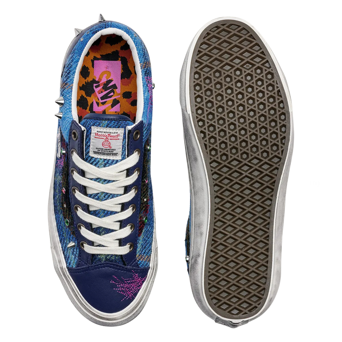 Men's Vans LX Old Skool 36 Harris Tweed 'NAVY/MULTI' - VN000E8VBIP1