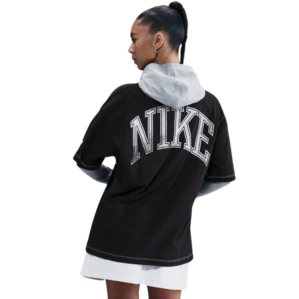 Women's Nike Sportswear Short-Sleeve T-Shirt-Black-HV4972-010