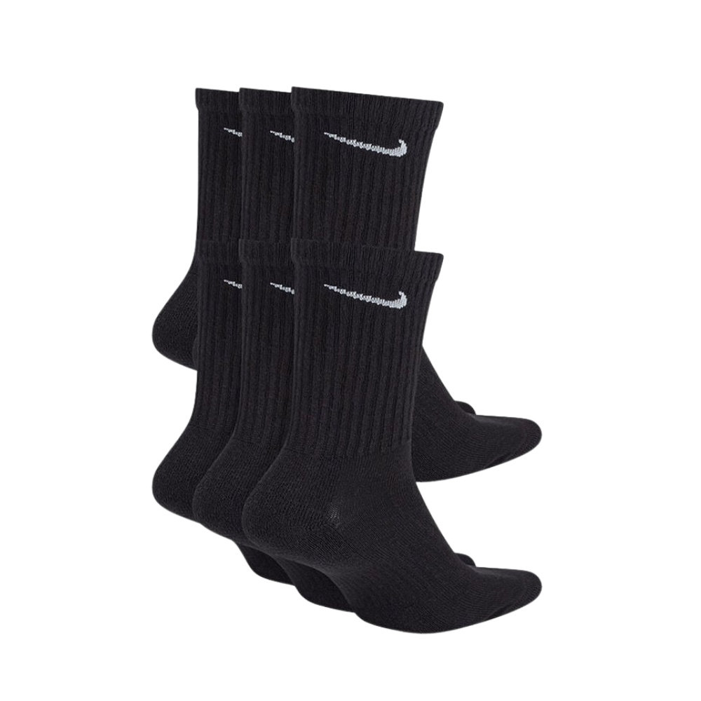 Nike Everyday Cushioned Training Crew Socks (6-Pack) 'Black' - SX7666-010