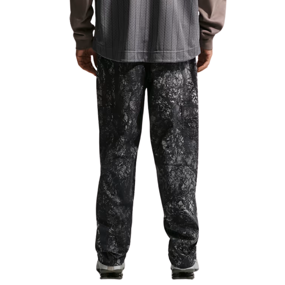 Nike Club Chain Camo Woven Cargo Pants-Black/Black - IQ1019-010