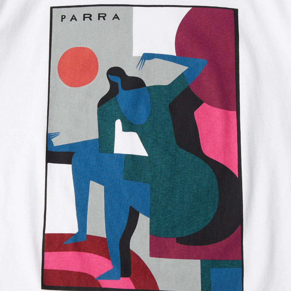 Parra Ball to the Face T-shirt-White - 55275