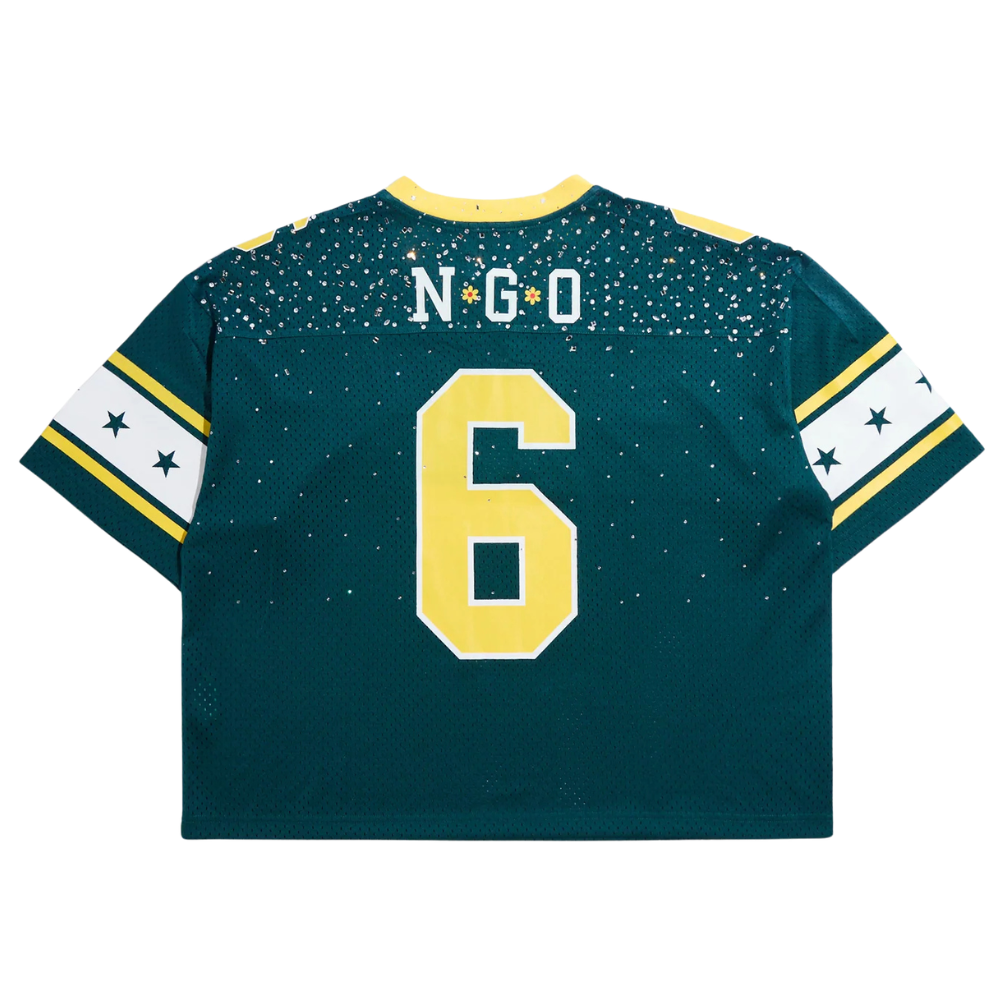 Nothing Grows Overnight Yosemite Football Jersey-Green - NGO-FW25-1042