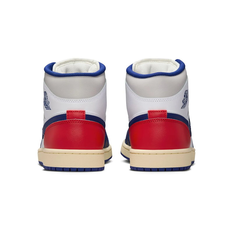 Men's Air Jordan 1 Mid 'White/Deep Royal Blue' - DQ8426-102