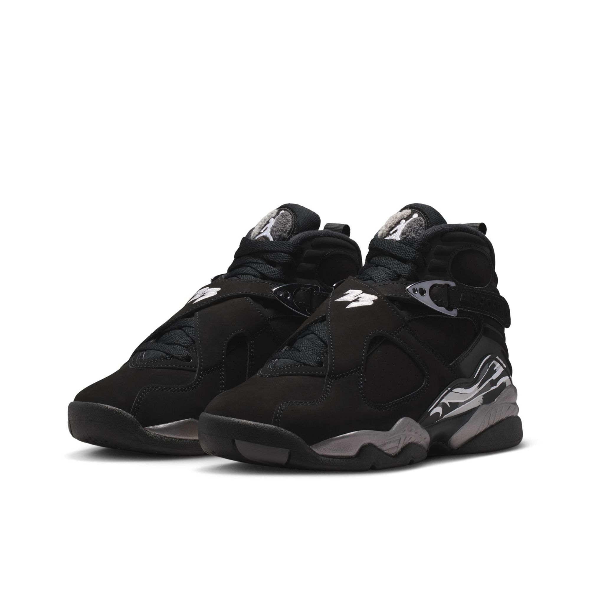 Grade School Air Jordan 8 Retro 'Chrome' - 305368-007