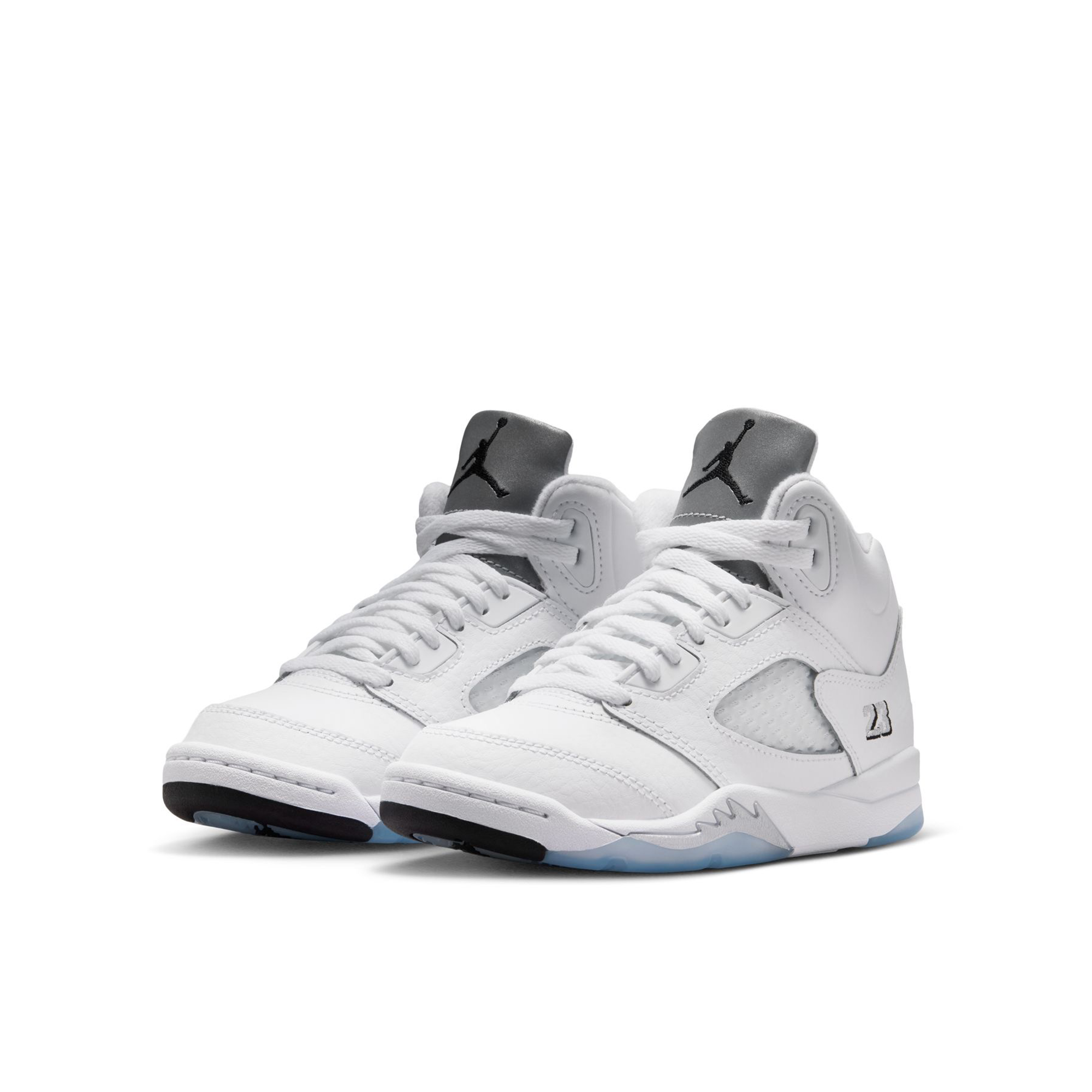 Preschool Jordan 5 Retro OG 'White Metallic' - HQ7979-103