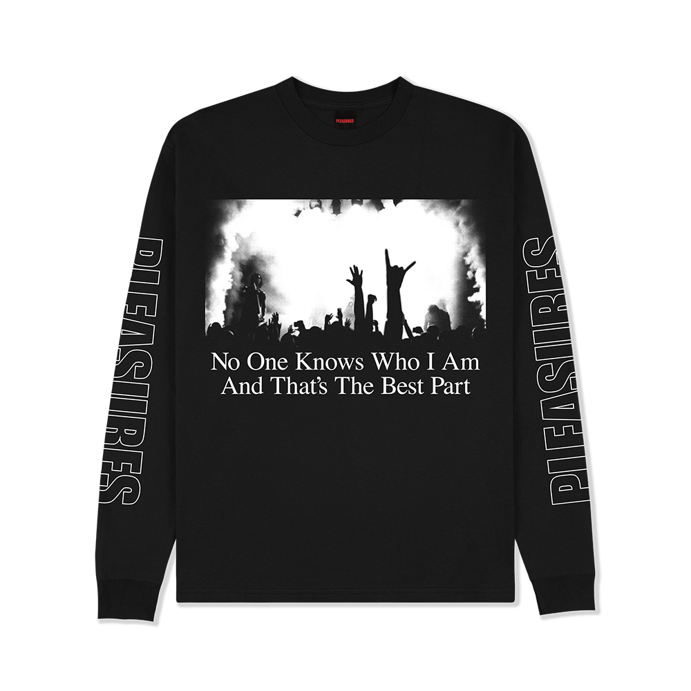 Pleasures Incognito Long Sleeve Tee- Black - P25W066-BLACK
