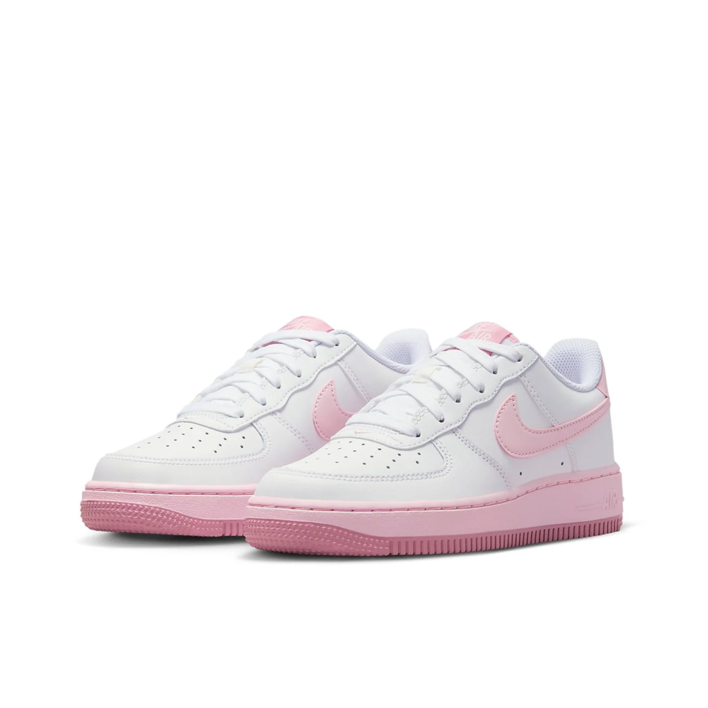 Grade School Nike Air Force 1 'White/Pink' - FV5948-100