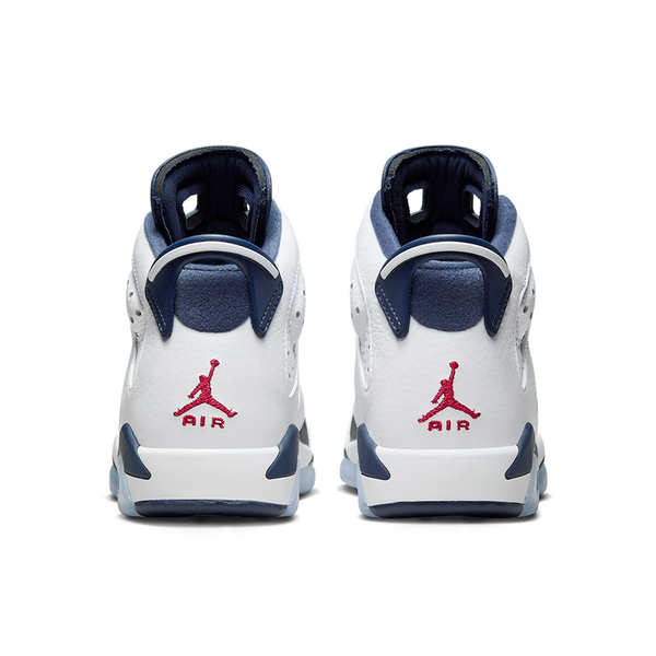 Air Jordan 6 Retro (GS) 'White and Midnight Navy' -384665-164