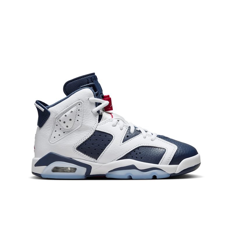 Air Jordan 6 Retro (GS) 'White and Midnight Navy' -384665-164