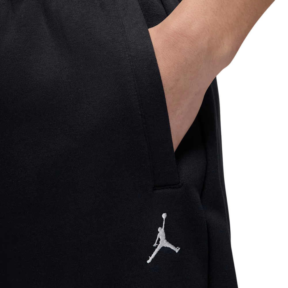 Jordan Brooklyn Fleece Oversized Open-Hem Trousers-Black-IB7238-010