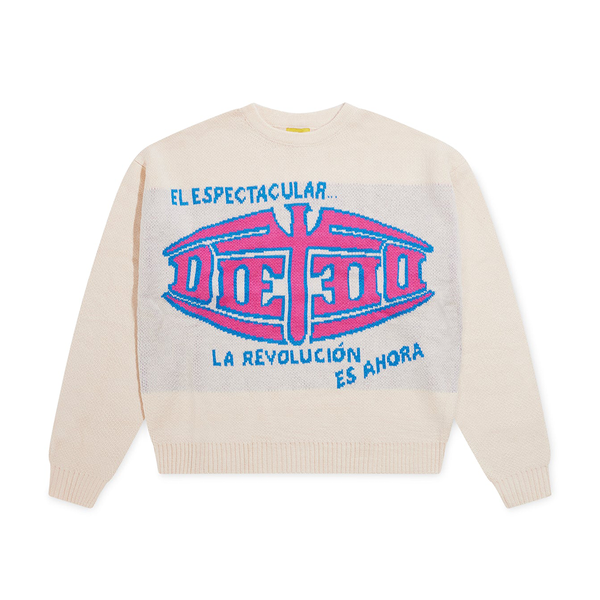 Diet Starts Monday El Espectacular Knit Sweater-Cream- DSM-SP125-013