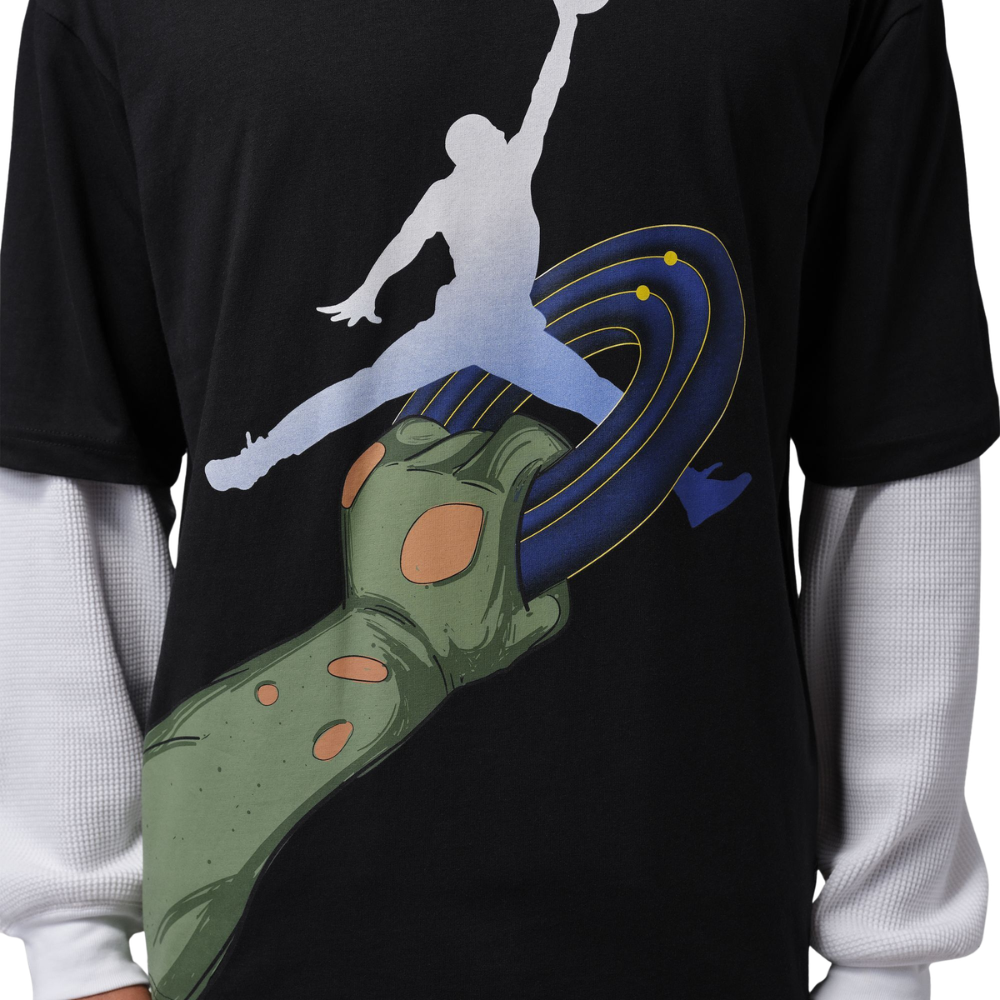 Jordan Sport Space Jam Monstars Crew-Neck T-Shirt-Black/Multi - IZ6197-010