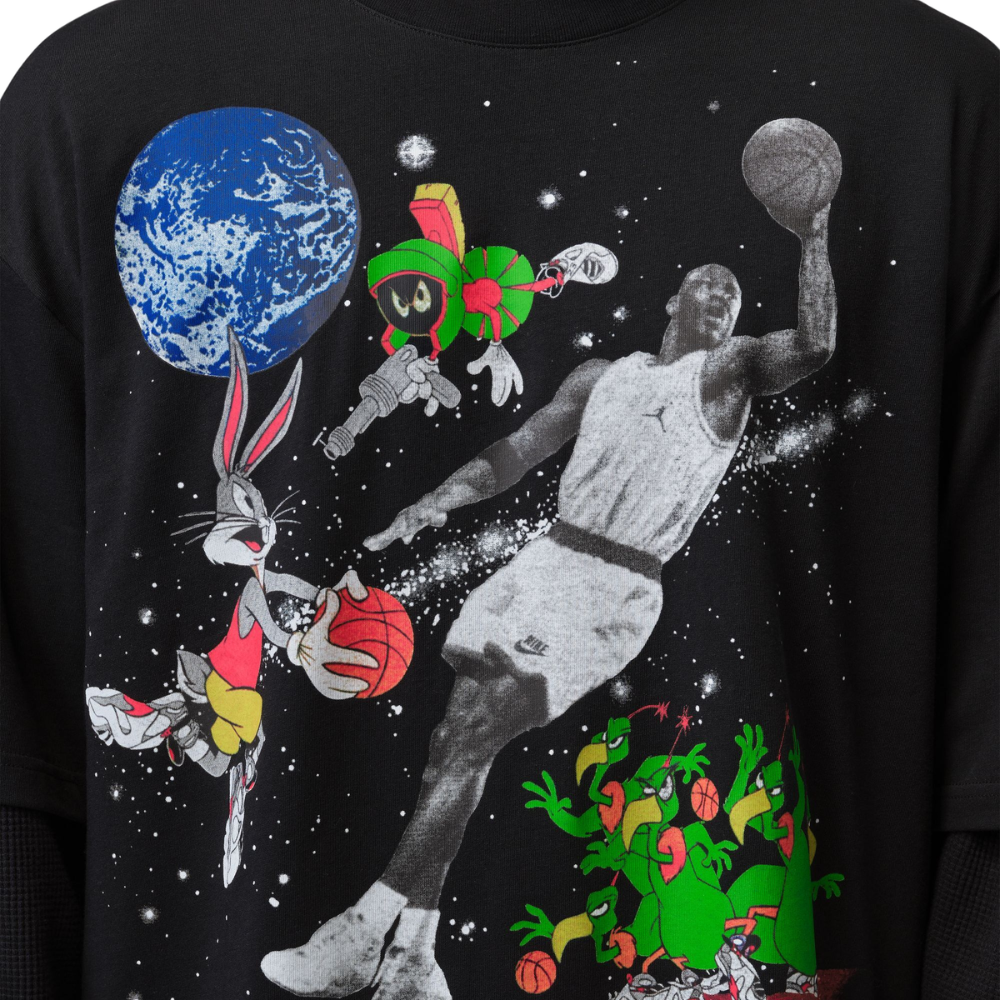 Jordan Flight Space Jam Vault 1996 Crew-Neck T-Shirt-Black/Multi - IX4741-010
