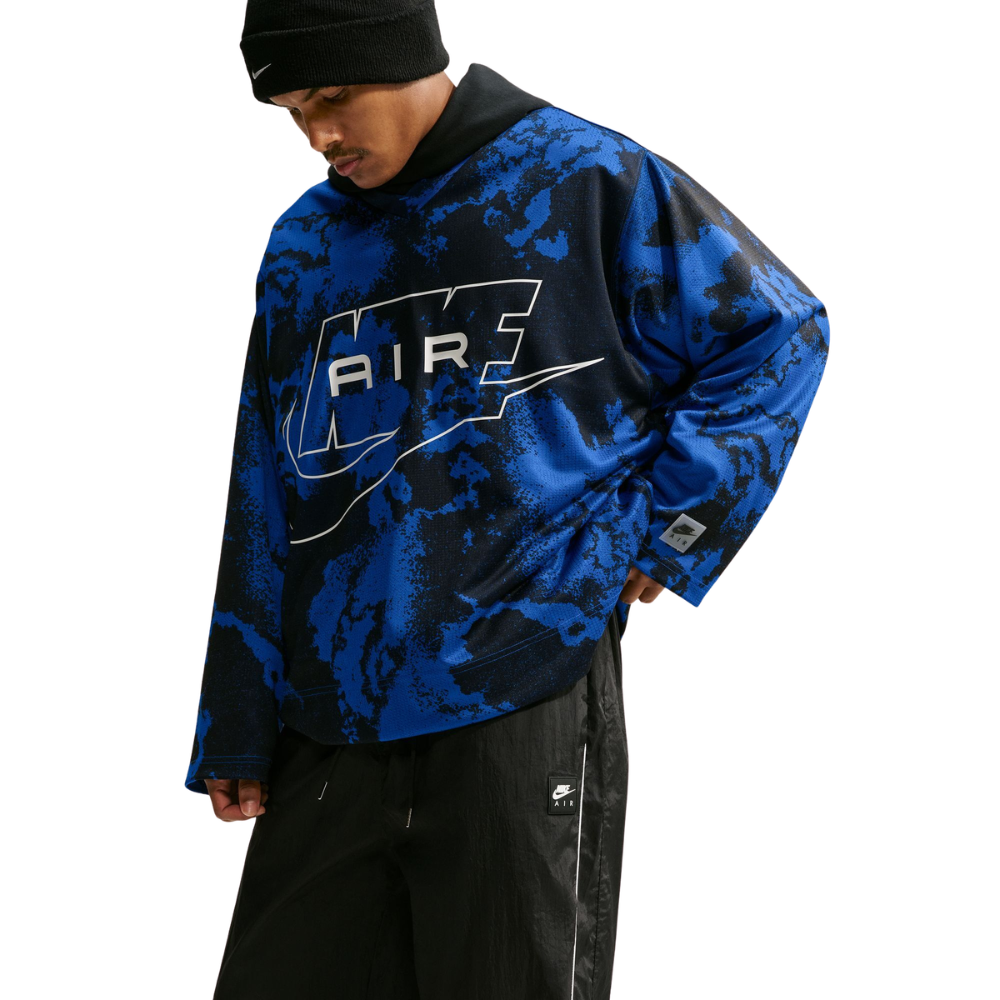 Nike Air Men's Long-Sleeve All-Over-Print Jersey-Game Royal - IM5815-480