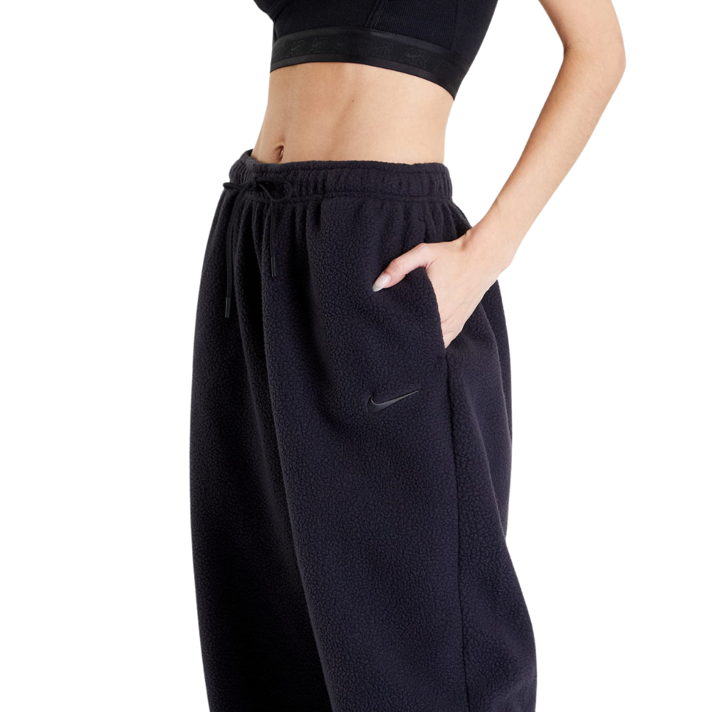 WMNS NSW PLUSH- BLACK PANTS - DQ6812-010