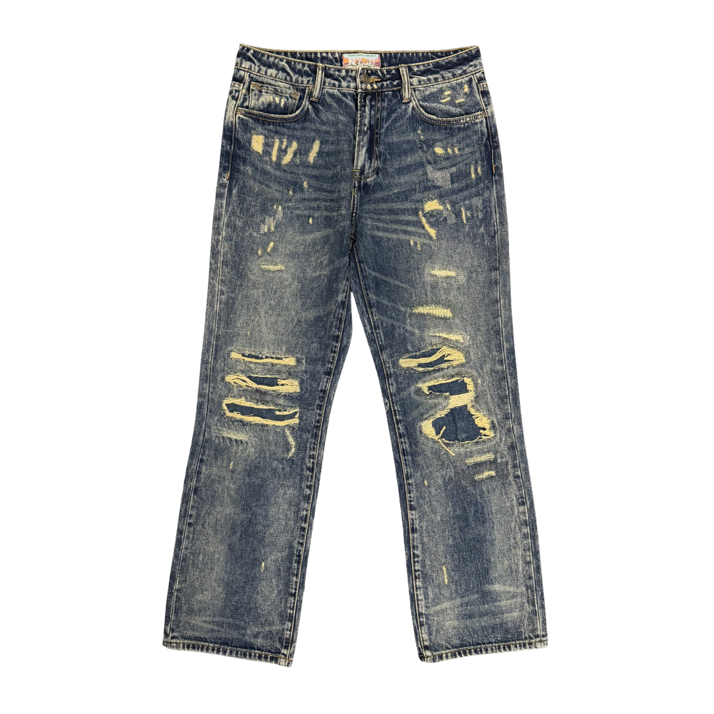 Nothing Grows Overnight Timeless Denim Jeans-Blue Wash - NGO-FW25-1022